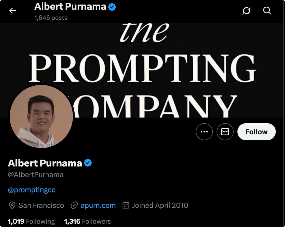 Albert Purnama, CTO of The Prompting Company
