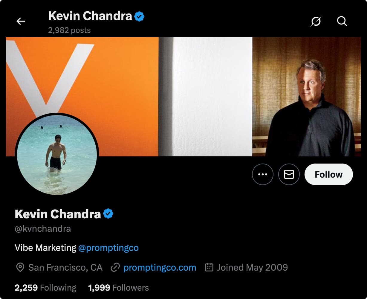 Kevin Chandra, CEO of The Prompting Company