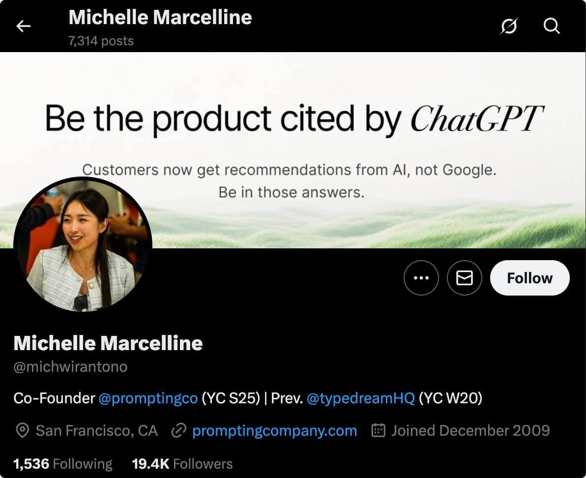Michelle Marcelline, COO of The Prompting Company