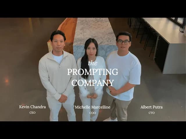 Youtube video The Prompting Company is in YC S25