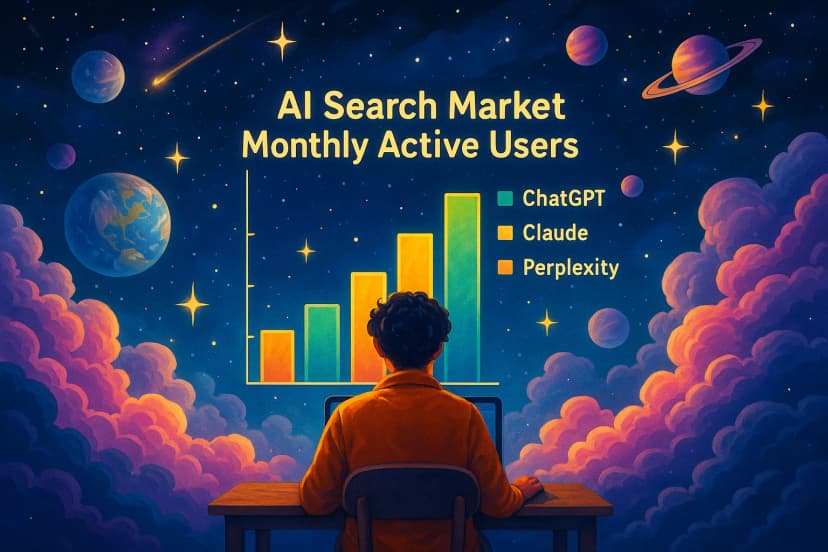 AI Search Market 2025: Monthly Active Users for ChatGPT, Claude, and Perplexity