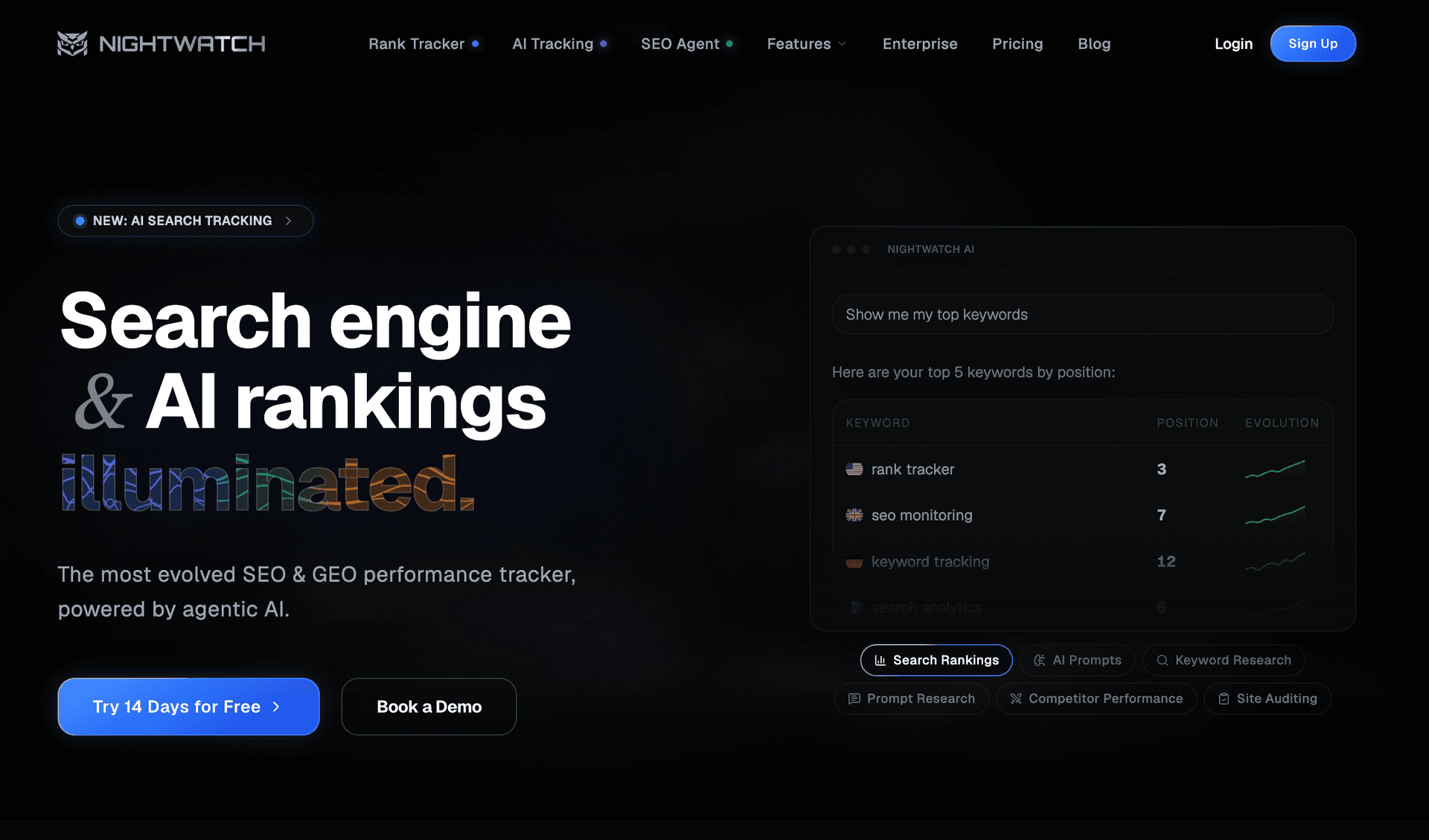 Nightwatch homepage