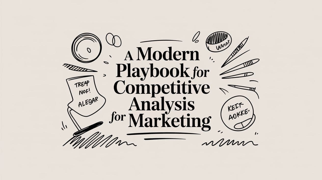 A Modern Playbook for Competitive Analysis for Marketing