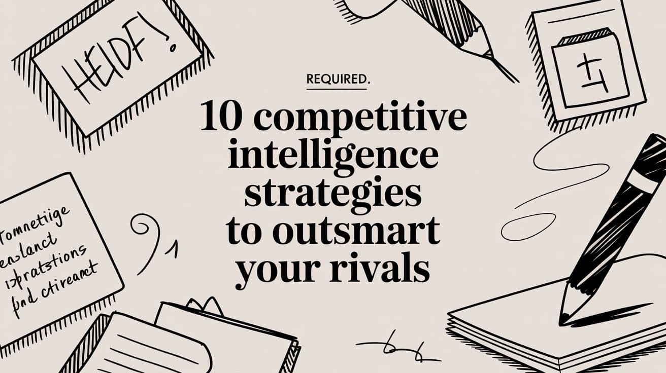 10 Competitive Intelligence Strategies to Outsmart Your Rivals