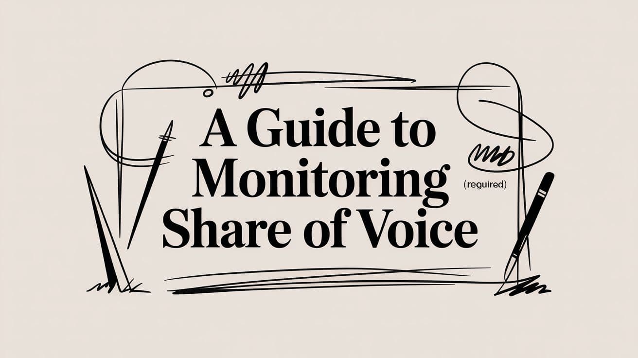 A Practical Guide to Monitoring Share of Voice (and Why It Matters)