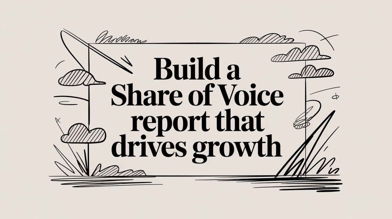 Your Share of Voice Report Is a Waste of Time. Here's How to Fix It.